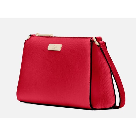 New Kate Spade Kenzie Limited Edition Mini Crossbody Perfect Cherry - Picture 2 of 5